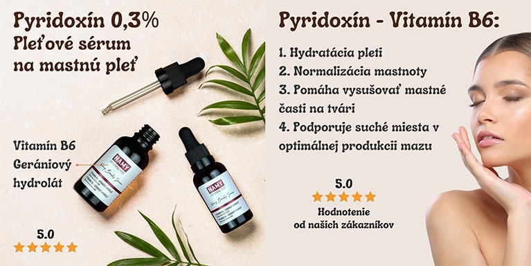 Pyridoxín - vitamín B6 - pomocník pre mastnú pleť